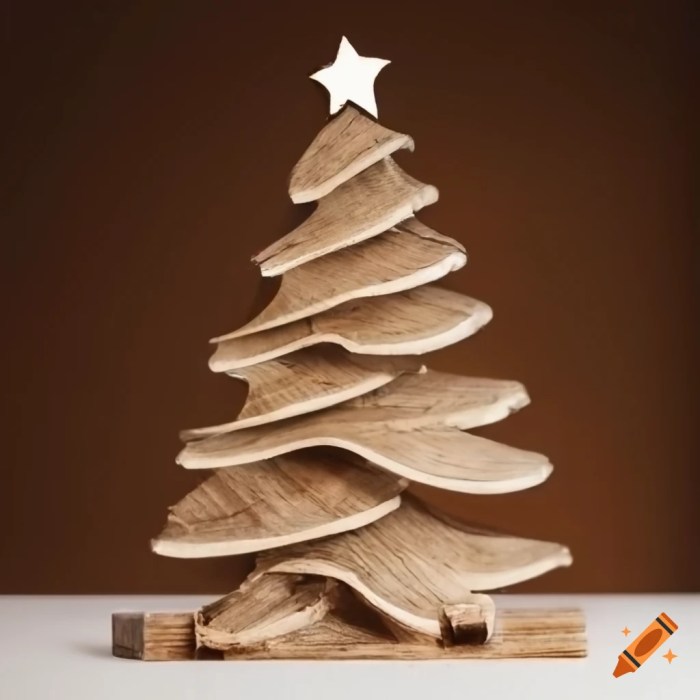 Weihnachtsbaum deko holz